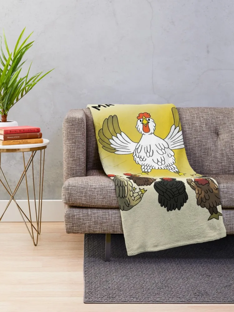 My daughters, my chickens, my battle Throw Blanket Softest decorative Furrys Blankets