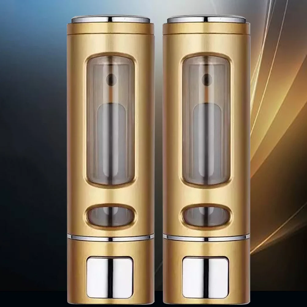 

ABS Wall Mounted Hand Soap Dispenser Foaming Liquid Soap Pump for Bathroom Shower Shampoo Conditioner Gold Shampoo Dispenser