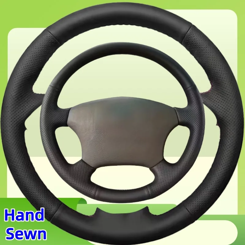

Custom Hand-stitched Microfiber Leather Steering Wheel Cover Anti-slip Durable Fit For Toyota Models Car Interior Accessories