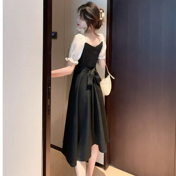 The new spring and summer dress style gentle wind women's wear red dress female small dress in the hip