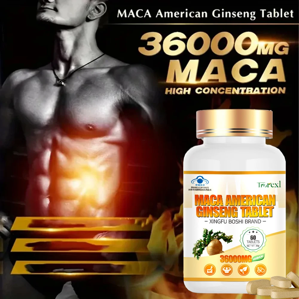 Maca & American Ginseng Lozenges - Natural Fight Against Fatigue - Delicious Herbal Blend