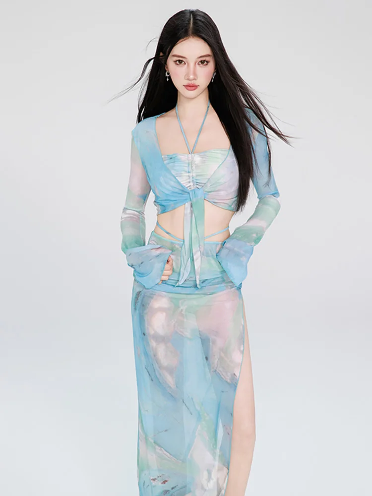 

Сексуальный комплект бикини: женский раздельный купальник из нейлона и полиэстера с V-образным вырезом для отпуска и термальных источников