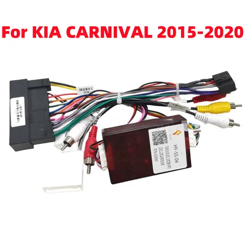 간단한 Canbus 박스 디코더 HY-SS-04 KIA Carnival 2015-2020 안드로이드 자동차 라디오 16 핀 배선 하네스 어댑터 전원 케이블