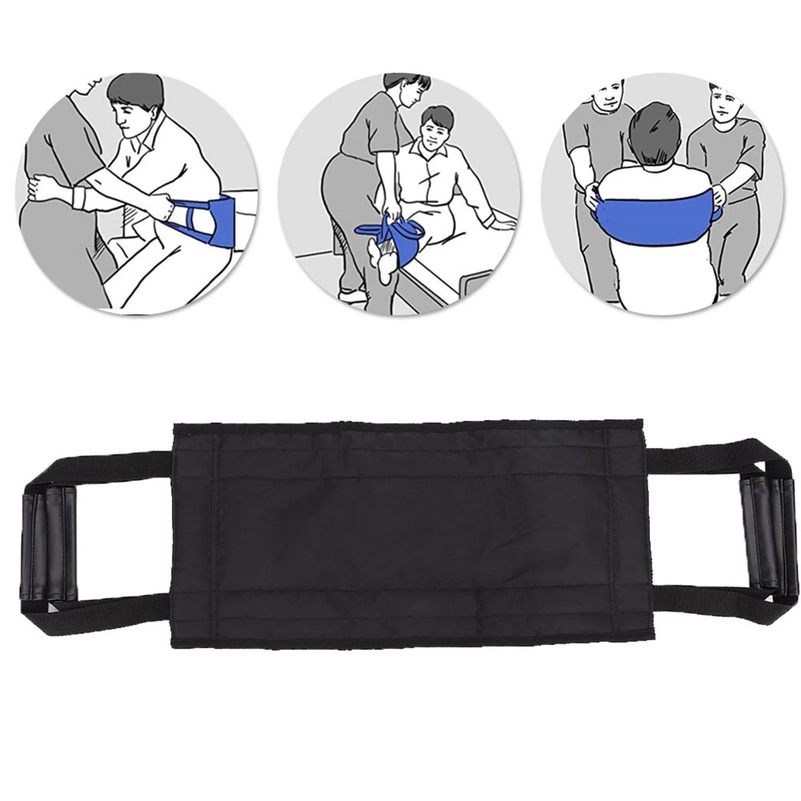 Elderly Transfer Belt Patient Elderly Transfer Moving Belt Wheelchair Bed Nursing Belt with Handles Patient Transfer Belt