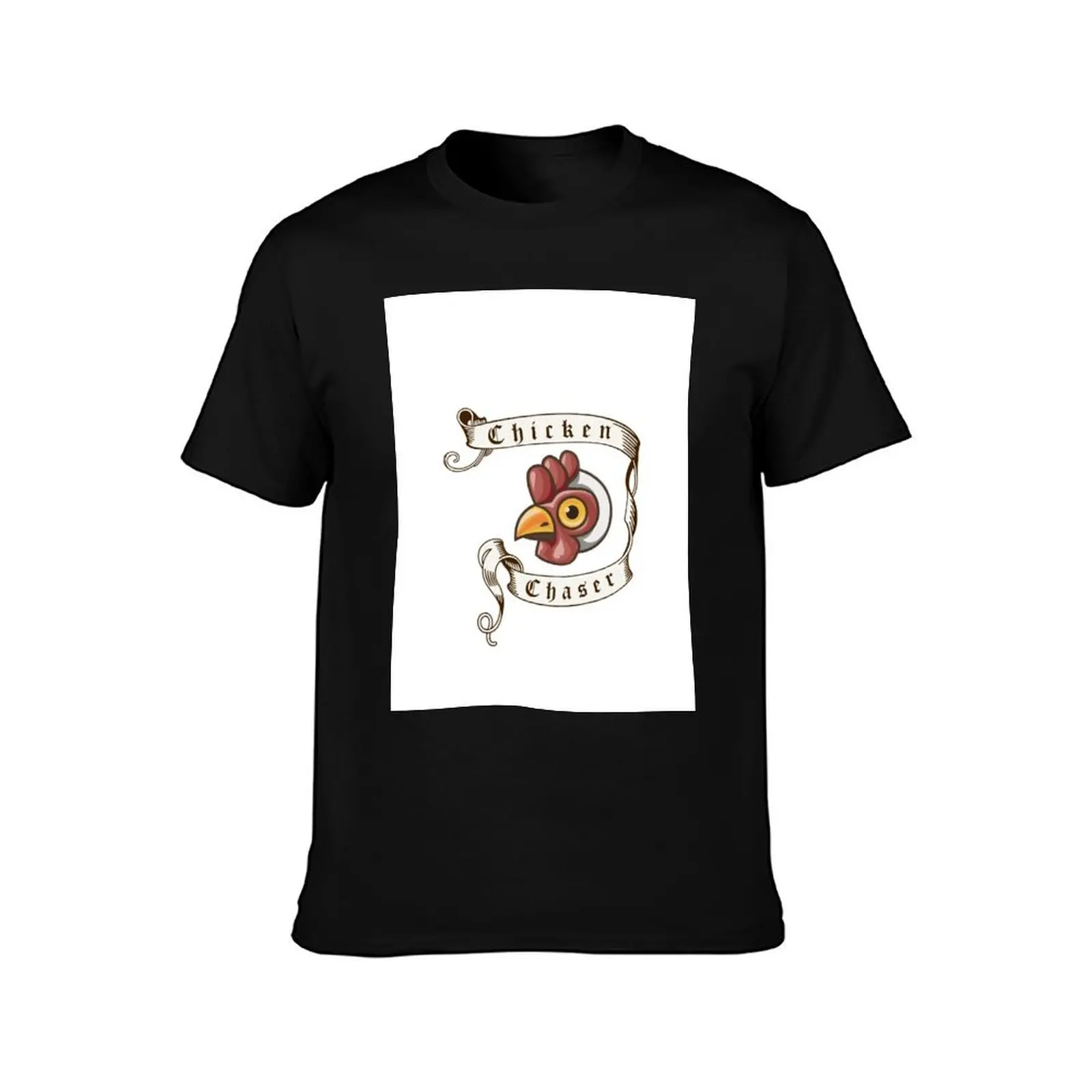 Fable - Chicken Chaser T-Shirt Classic Crew Neck Cotton T-Shirt