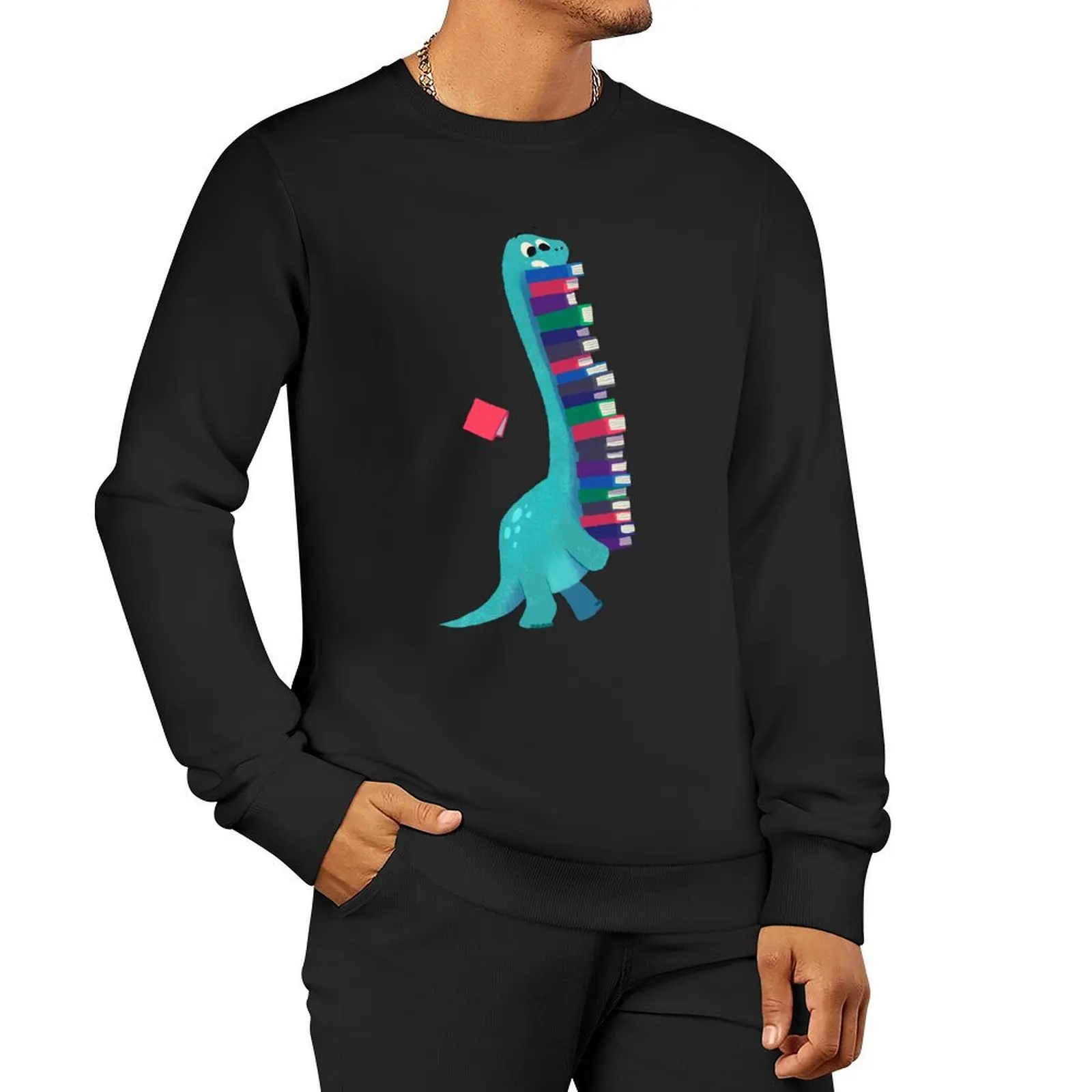 BOOK DINOSAURS 01 Sweatshirt men's clothing sweatshirts men