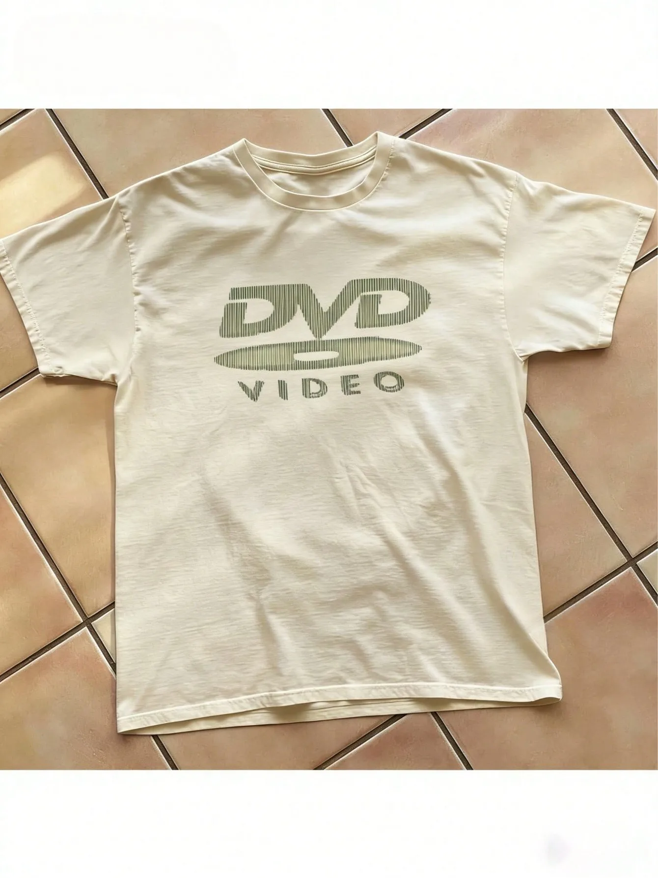 Vintage DVD Video Summer Boys Girls Solid Color T Shirt Kids Baby Youth Men Women Tee Cotton Oversized  Family Matching Outfits