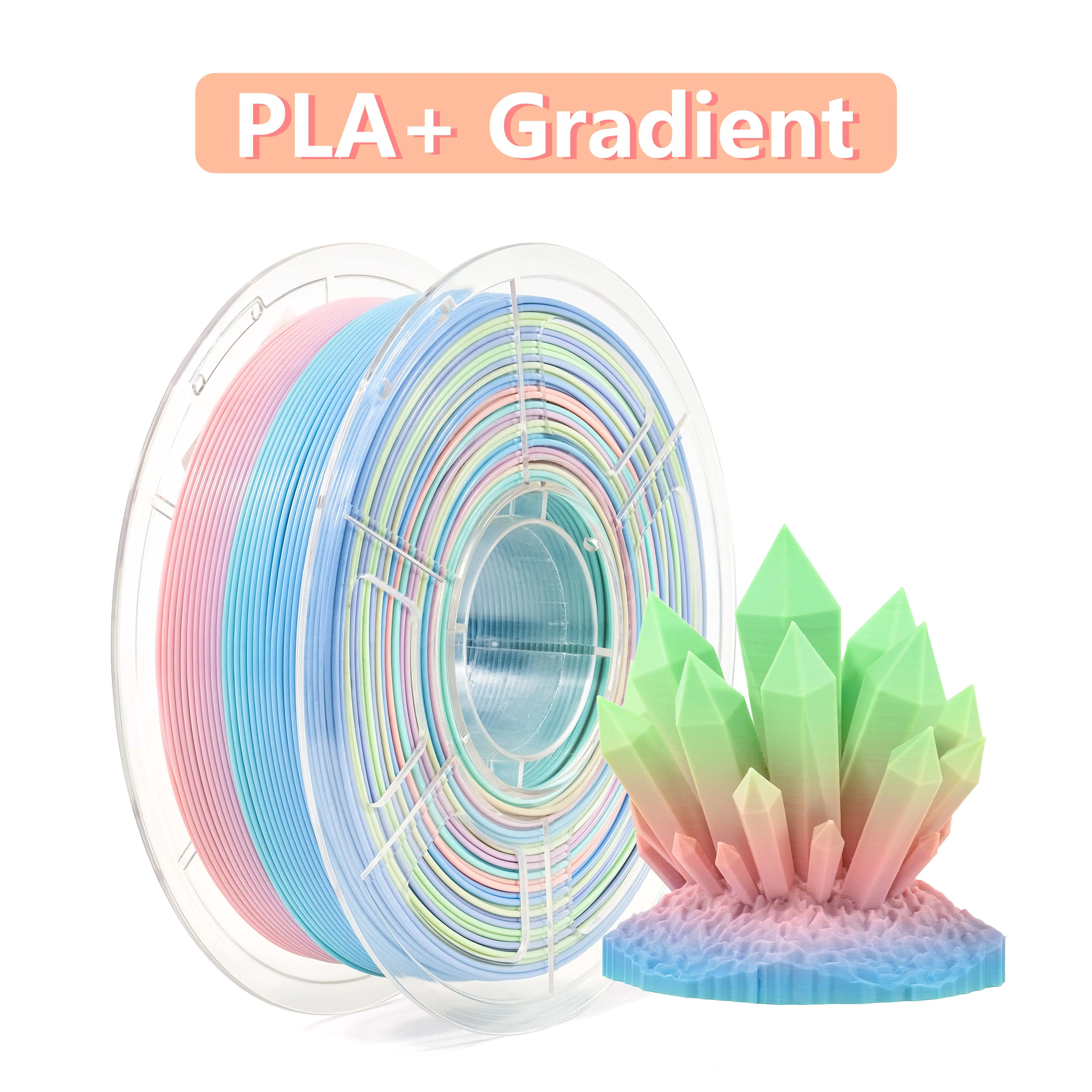 RITTSUN PLA+ Gradient New Arrival 3D Printer Filament 1KG 1.75mm ±0.03 Diameter High Quality FDM Printing Filament Fast Shipping