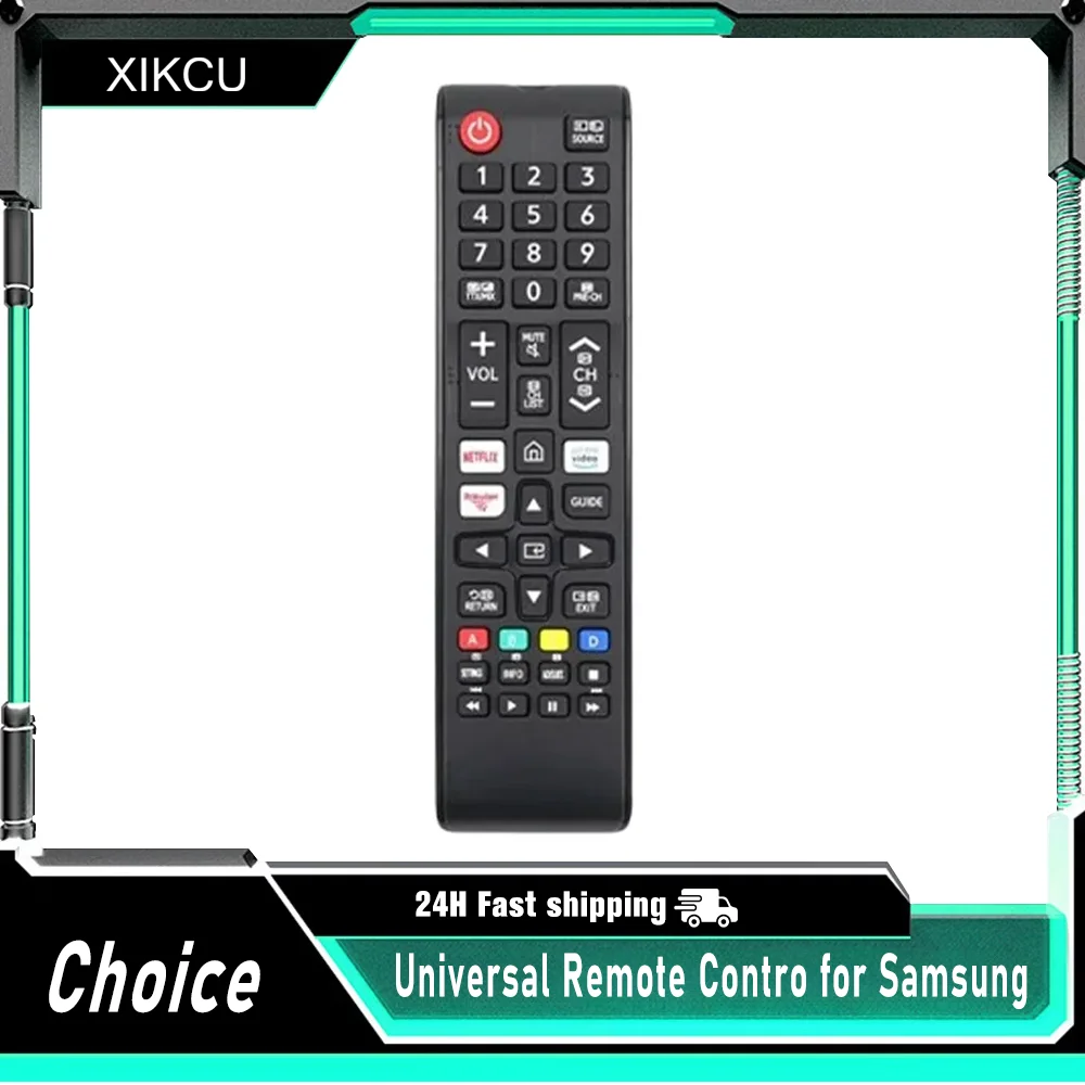 Universal Remote Control for Samsung Smart TV Control Replacement Fit for 4K Uhd Qled Hdtv Led Tvs with Hulu Netflix Primevide