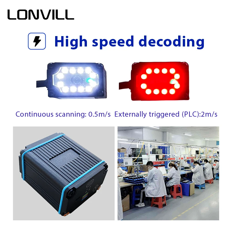 LONVILL Long Range Barcode Scanner Barcode Reader For Sale,1d 2d Barcode Scanner With RS232 USB TTL