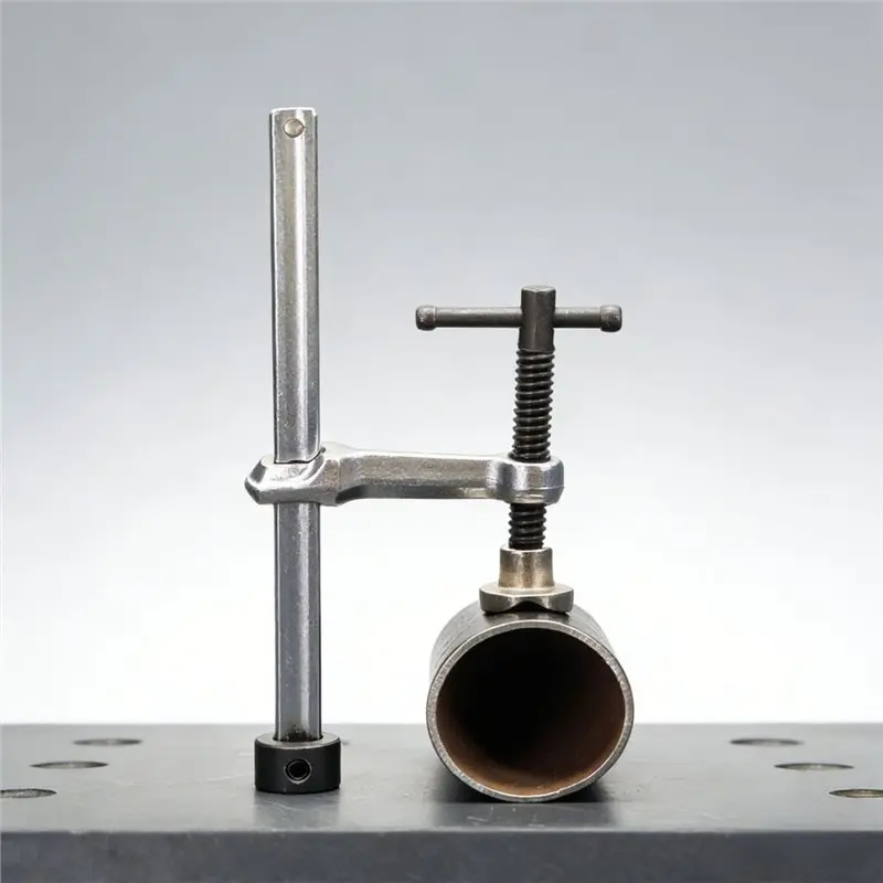 ABUI-For 1Pc For CROSS V-Shaped Presser Foot Welding Fixture Vertical Workbench Surface Hold Down Clamp For 28Mm Dog Hole