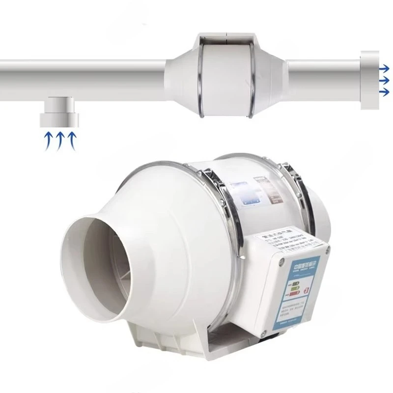 

Customized electric duct fan plastic exhaust ventilation PP blade restaurant centrifugal fan