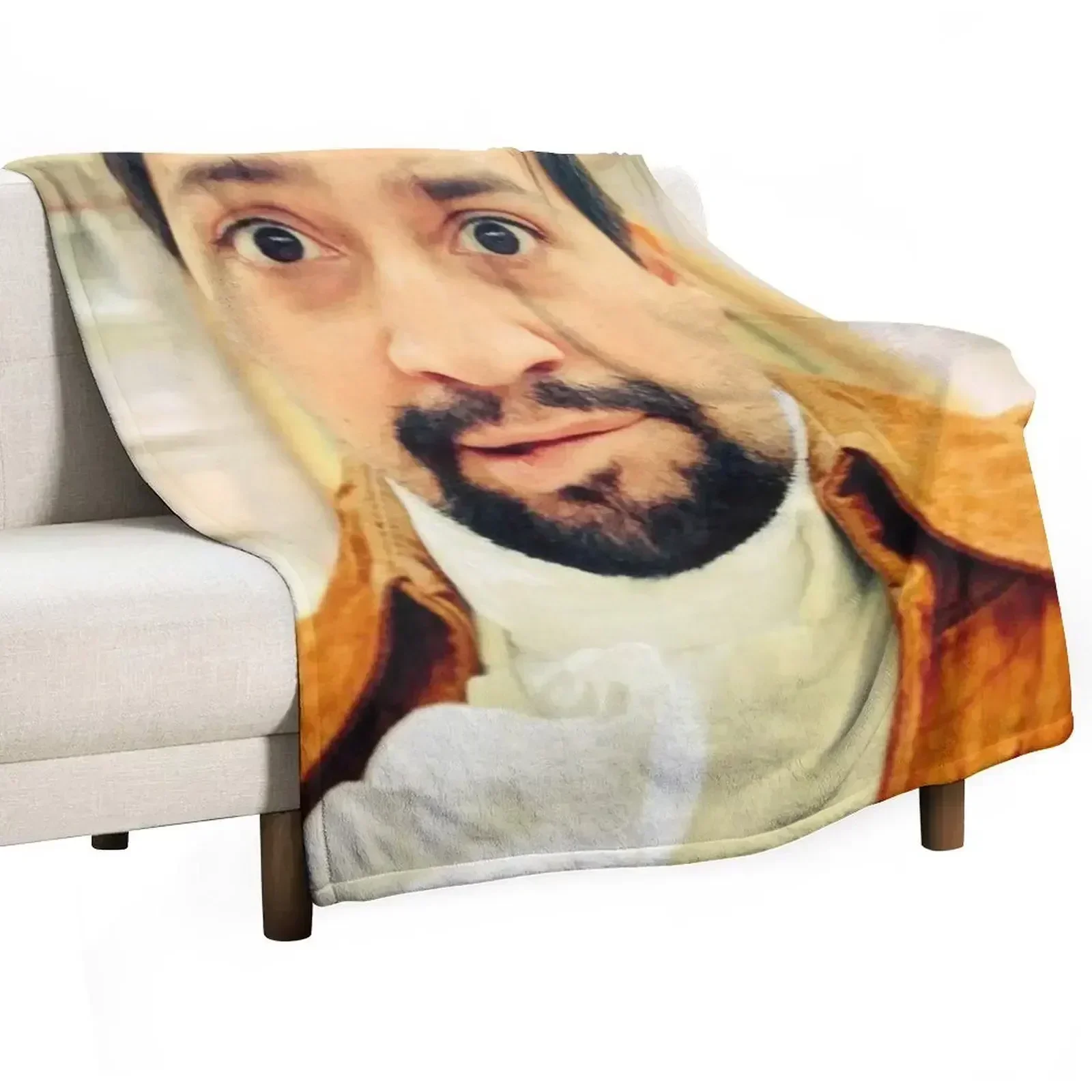 Lin Manuel Miranda Biting His Lip Throw Blanket sofa bed Blankets Sofas Of Decoration Soft Blankets