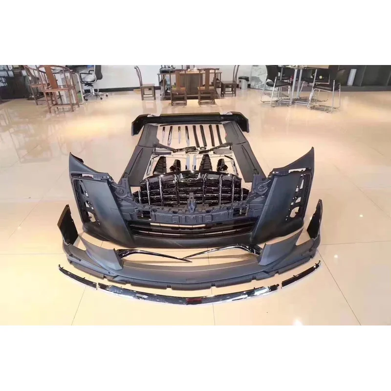 

Высококачественные аксессуары для автотюнинга, модель, обновленные комплекты кузова для подтяжки лица, передний задний бампер для Alphard 30 2022.