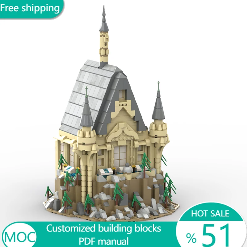 728 PCS Famous Film library+greenhouses expansion MOC Customize Modular Building Block Creative Design DIY Boy Festival Toy Gift
