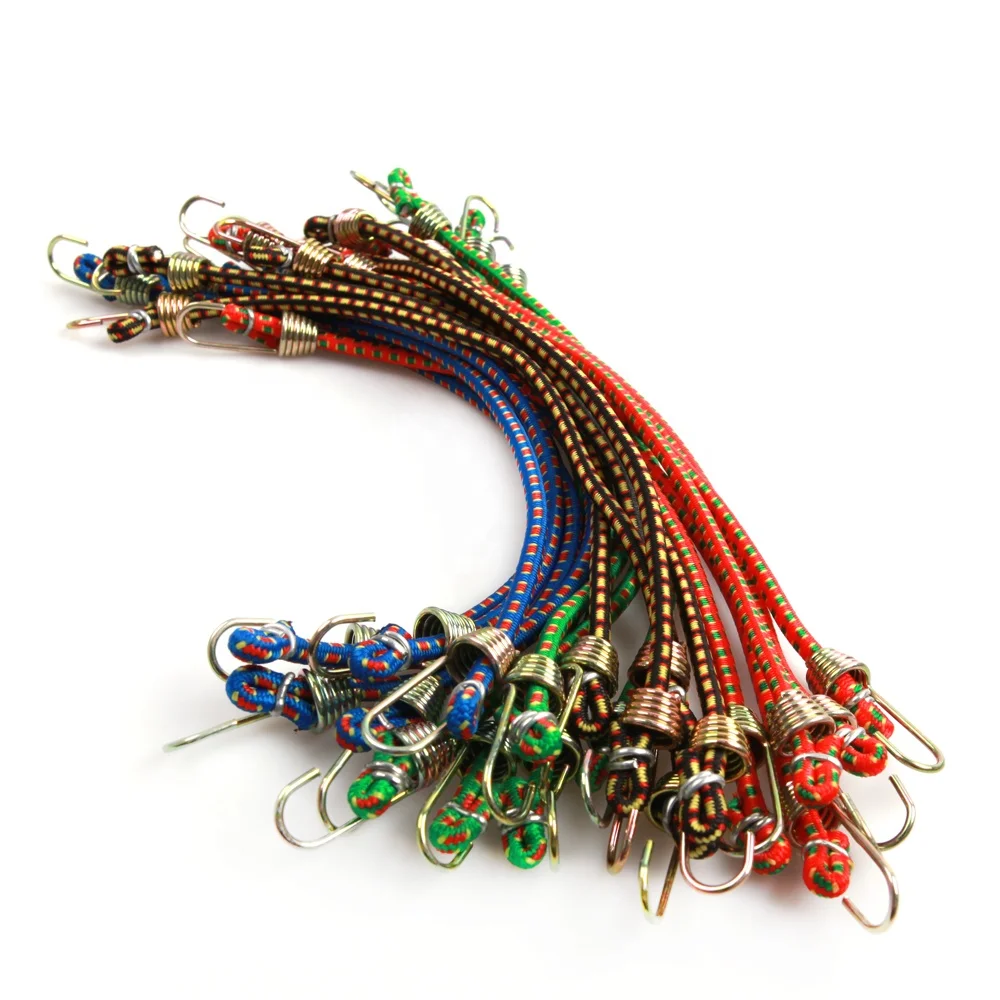 

20pcs 4mm 25cm mini bungee with hooks