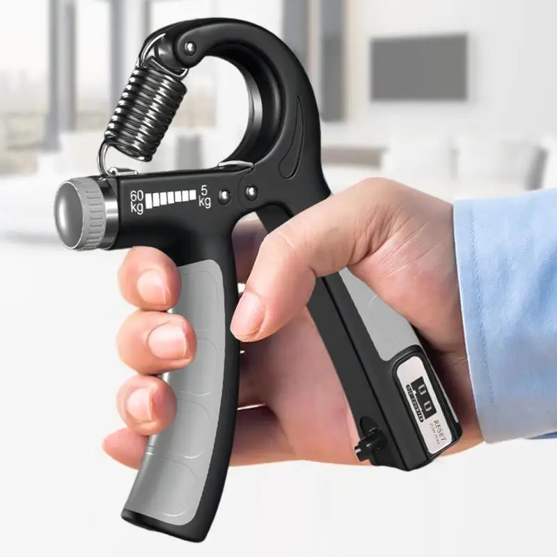 

Тестер прочности захвата, динамометр, регулируемый цифровой тренажер для рук, электронный тренажер для силы мышц пальцев и рук для фитнеса