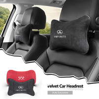 Car Headrest Elasticity Buffer Neck Pillow Auto Logo Style For Infiniti QX70 Q30 FX50 Q70 EX35 M35 FX45 QX30 G35 QX60 FX Q50L EX
