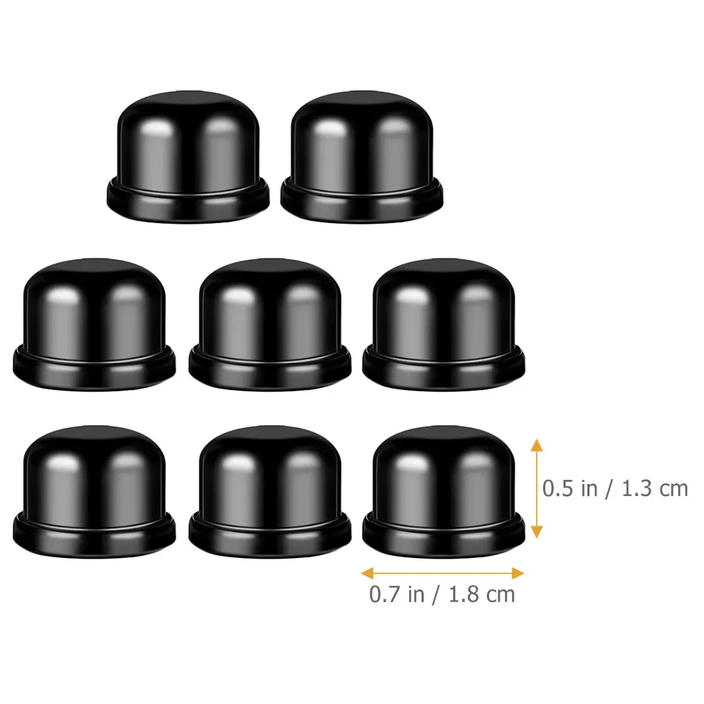 8Pcs Metal Lamp Finials Threaded Lampshade Holder Caps for Table Lamp Harp Knob Decor Durable Set