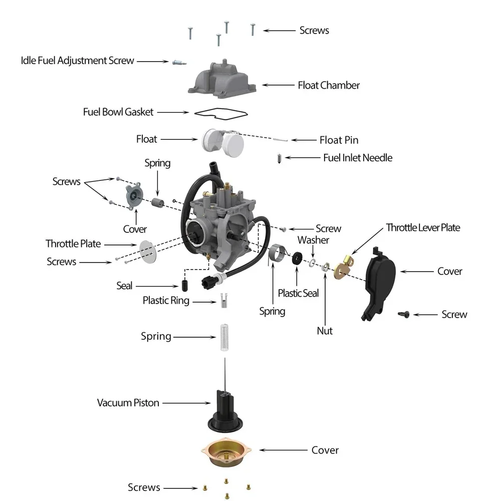 LTF400 Carburetor Assembly Motorcycle Carb Fit For Suzuki LTF400 LTF400F 2x4 4x4 Manual LT-A400 LT-A400FC ATV OEM Replace Part