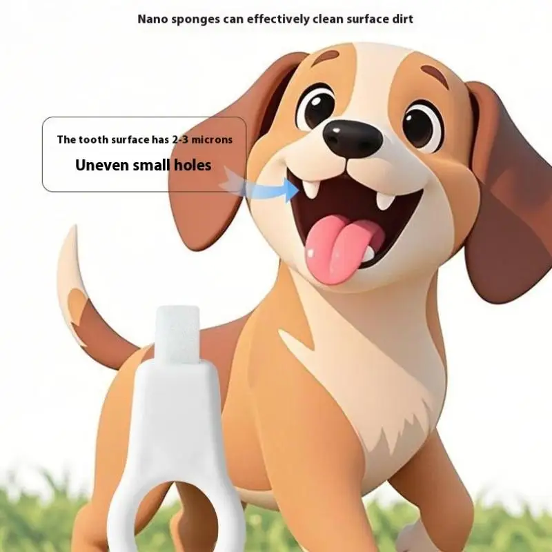 *3/6Pcs Pet Nano Dental Wipes Dog Tartar Cleaning Removal Tooth Bad Breath Teeth Cleaning Pet Cat Dog Dental Cleaning Supplies