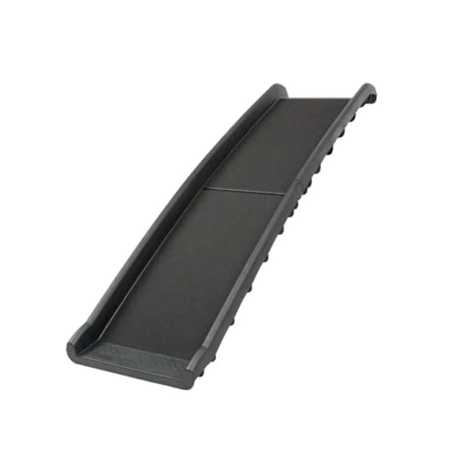 

Portable lightweight folding pet ramp for cars, trucks SUVs; aluminum alloy; black; non-slip surface and easy storage