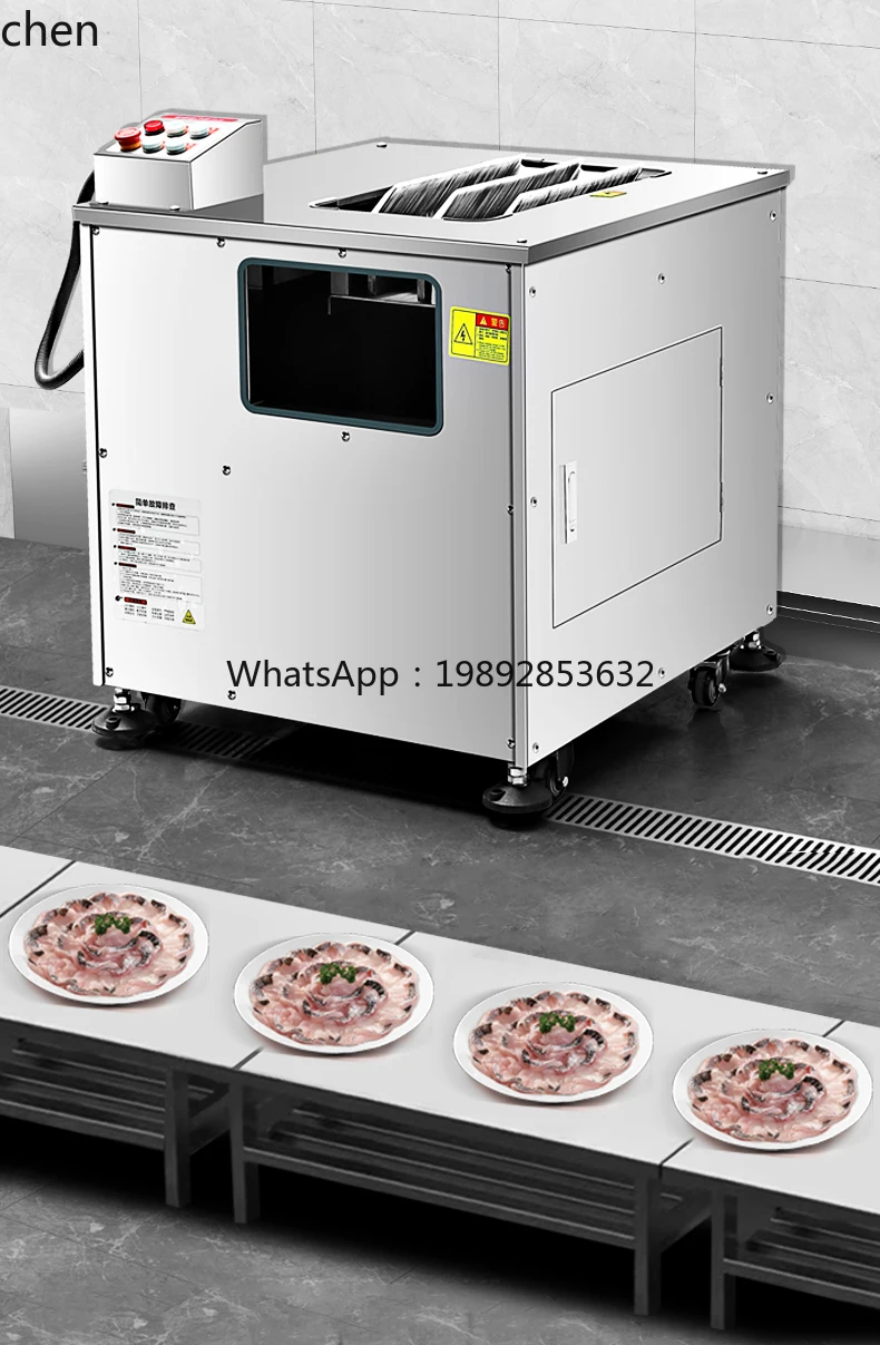 เครื่องตัดปลาอัตโนมัติเชิงพาณิชย์ เครื่องหั่นปลาดอง ปลาสไลด์ไฟฟ้าอเนกประสงค์