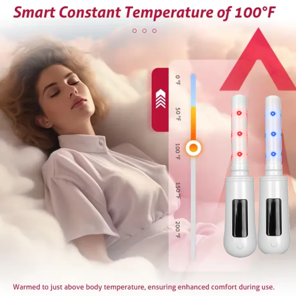 5 in 1 Vaginal Vibrator Red Light Therapy Device for Vaginitis Female Wand Vaginal Tightening Device Microcurrent Heating