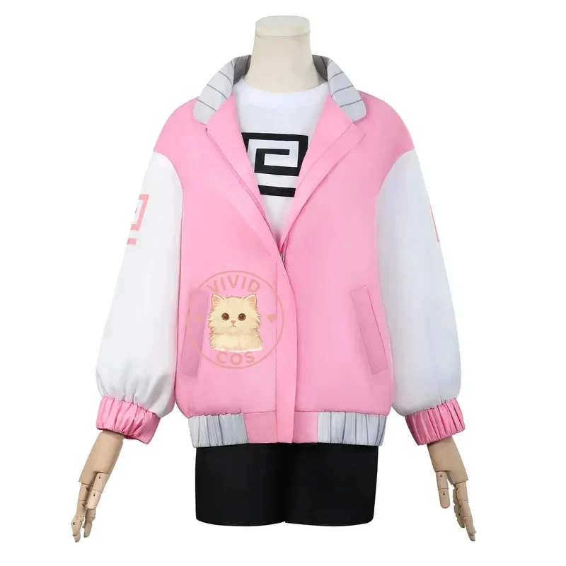 w;3'c\6,b'Sakamoto Dias Nova Series Anime Shaotang Lu Two-Dimensional Cosplay Costume Pink Coat RPG Full Set of Women's 7;m/8\f; view 6