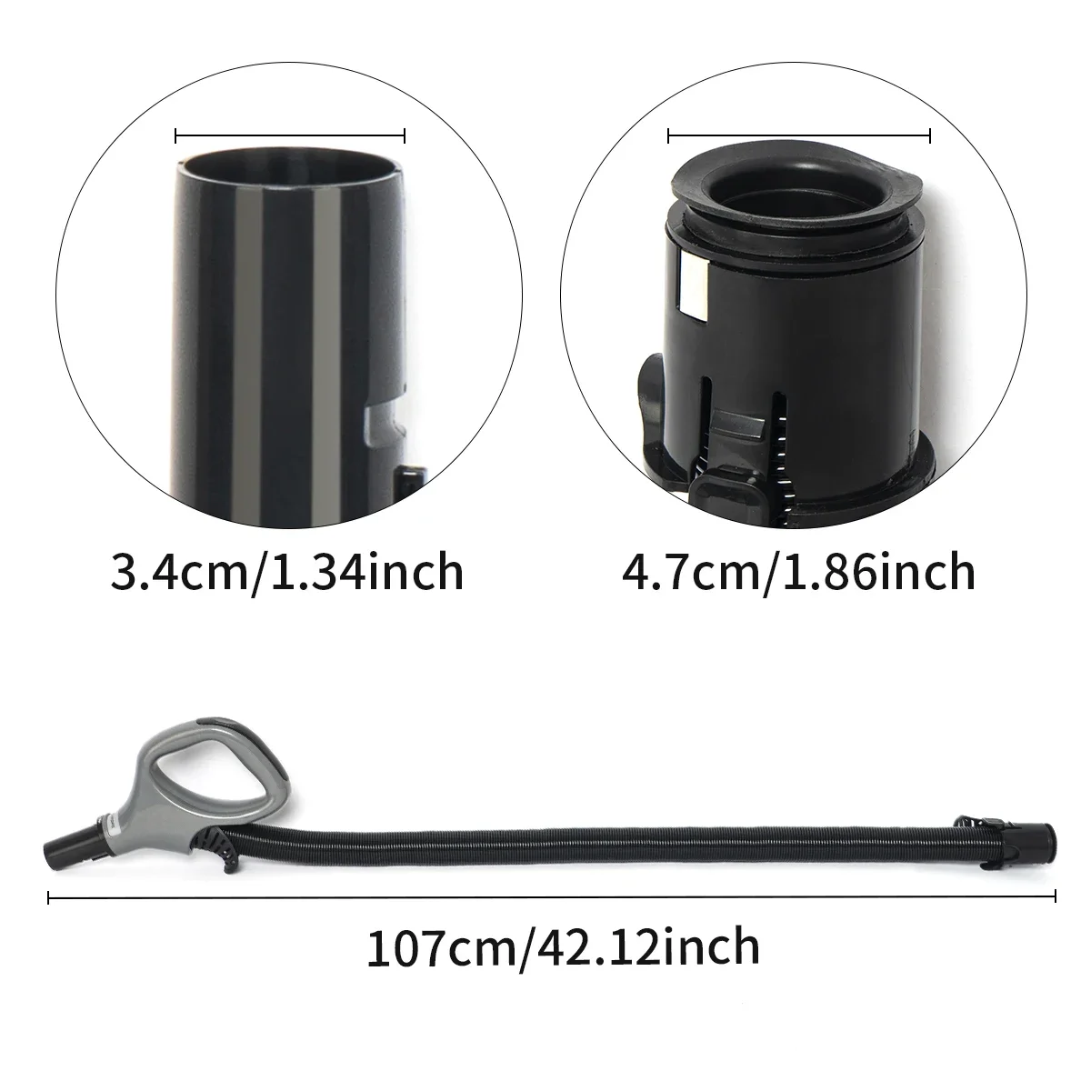 For high-quality Shark ZU62 ZU62C ZU60 ZU102 vacuum cleaner hose handle, part number 1231FT62, Navigator vertical vacuum cleaner