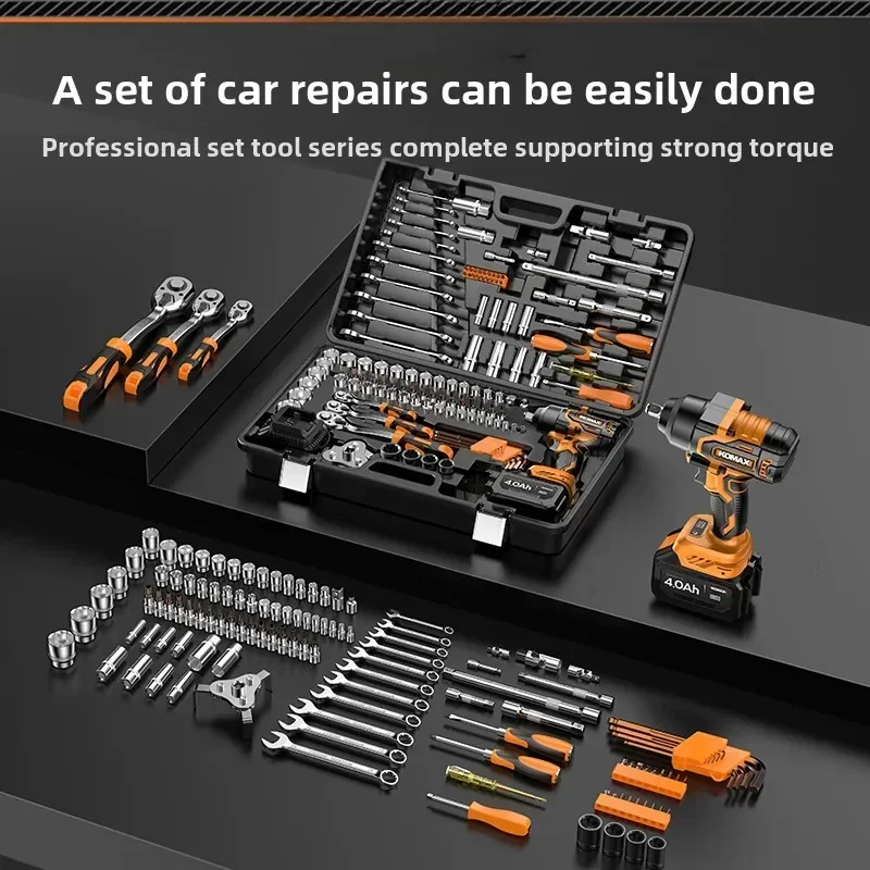 

Brushless electric wrench high torque air cannon frame woodworking high power impact electric wrench auto repair tool set