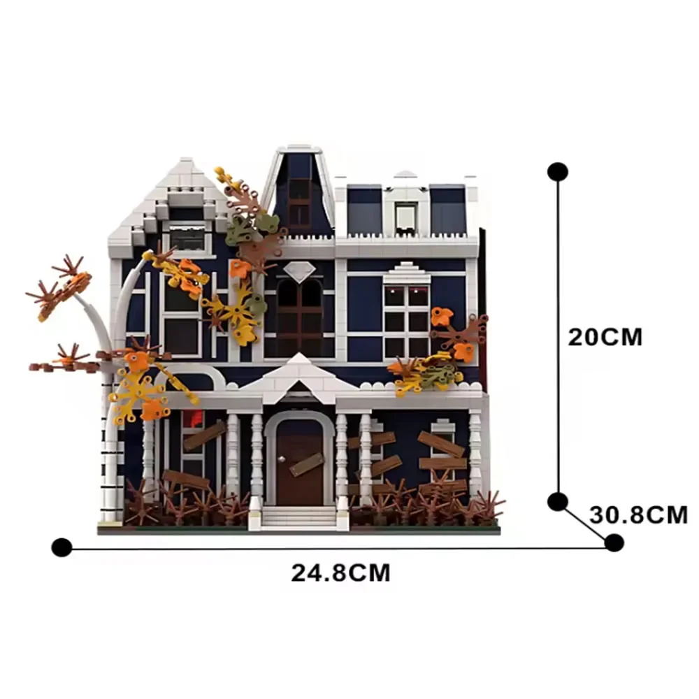 MOC Victor Creel casa modelo Kit de bloques de construcción serie de televisión de terror casa extraña arquitectura ladrillos juguete educativo DIY regalo para niños