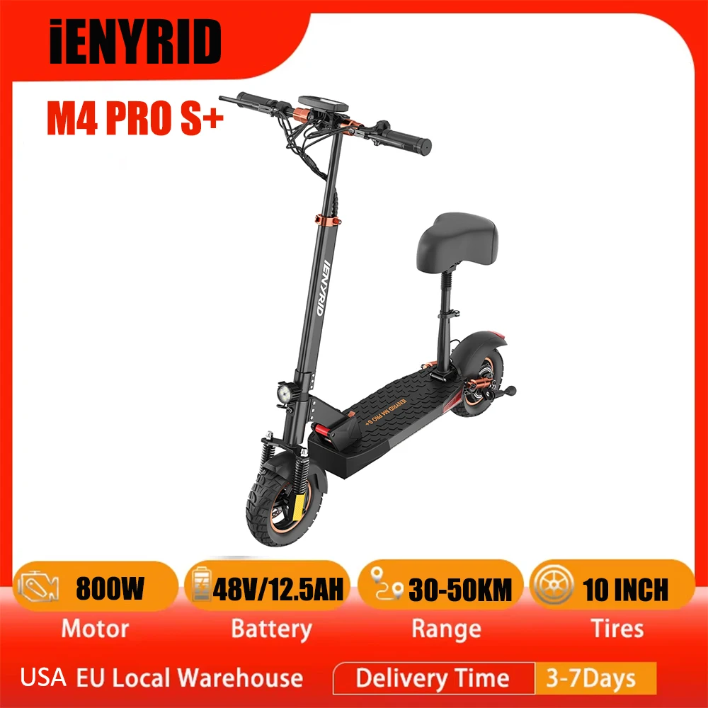 

e Scooter for Adults, 1000W Peak Power Foldable Electric Scooter with Seat Up to 31 Miles Long Range & 28 MPH Top Speed