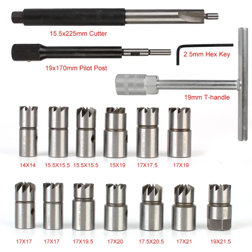 Car Diesel Injector Seat Cutter Set Oil Nozzle Reamer Carbon Remover Clean Kit Auto Repair Tool Automotive Accessories Universal view 5