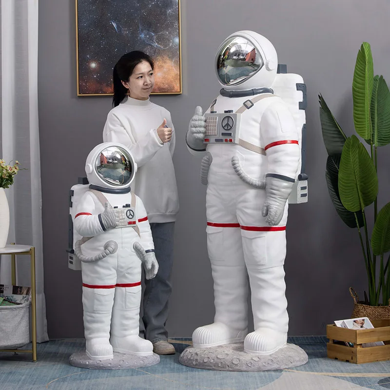 رائد فضاء رائد فضاء كبير من الأرض إلى السقف الحلي مطعم بار متجر نموذج غرفة نافذة الديكور افتتاح هدية