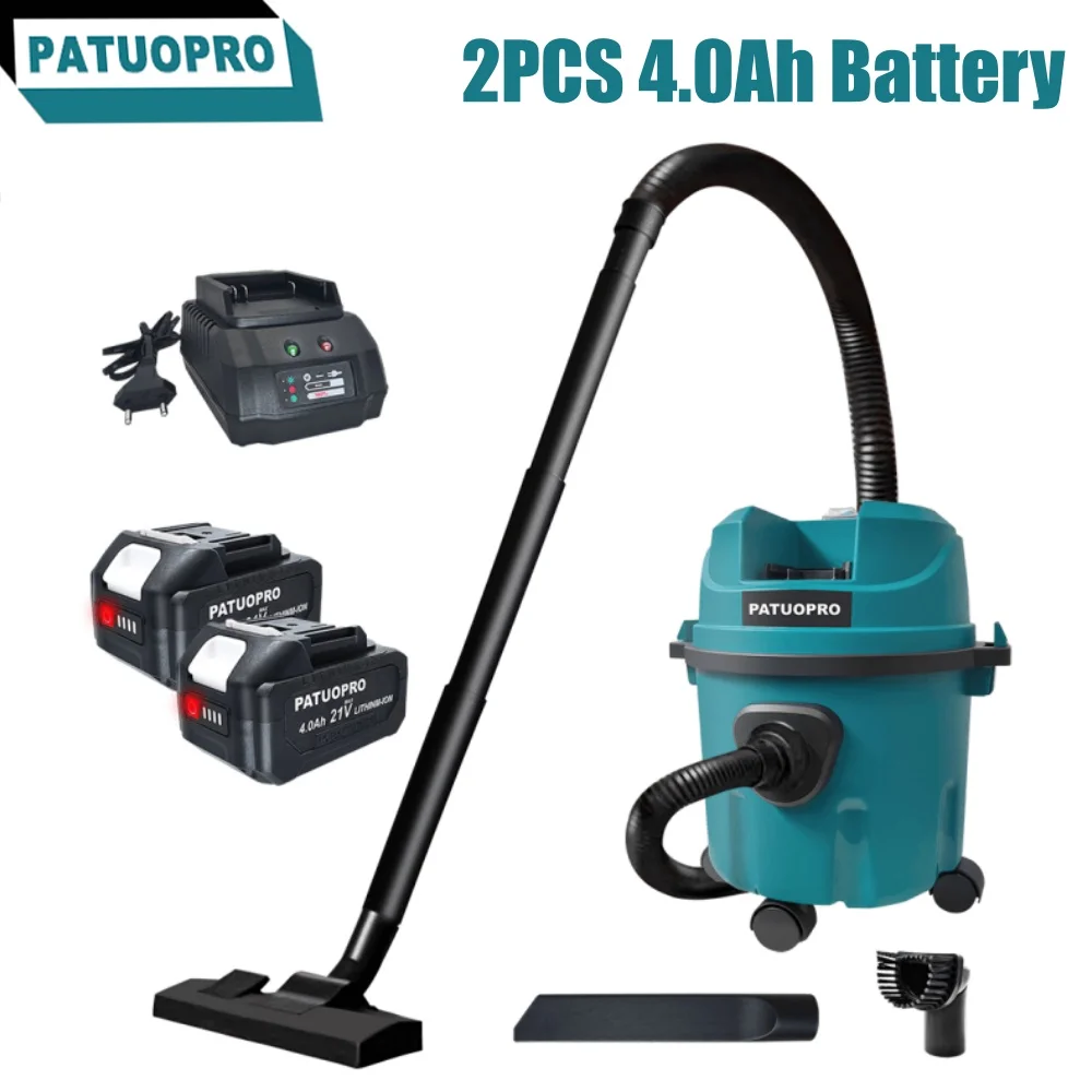 Cordless Wet/Dry Vacuum Cleaner 10L Barrel Dust Collector Floor Car Pet Hair Multifunction Cleaning Tools For Makita 18V Battery