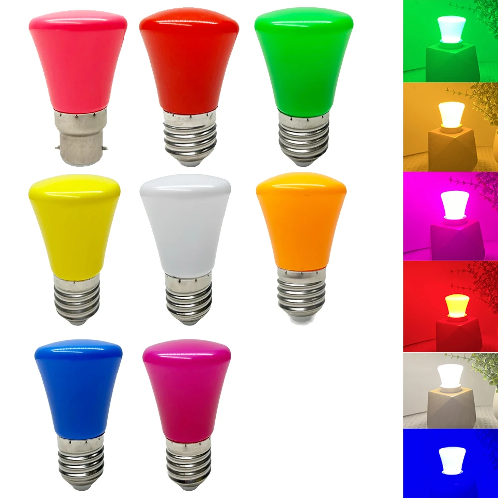 Ampoule LED BldecentrCrown Colorful pour la maison, éclairage de Noël, rouge, bleu, vert, rose, chaud, intérieur, B22, 220V, 110V, 2W