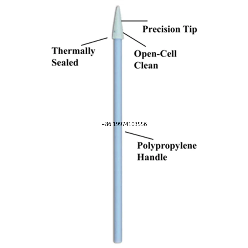 

Foam Tip Small Sharp Head Cleaning Swab Disposable Cleanroom Open-Celled