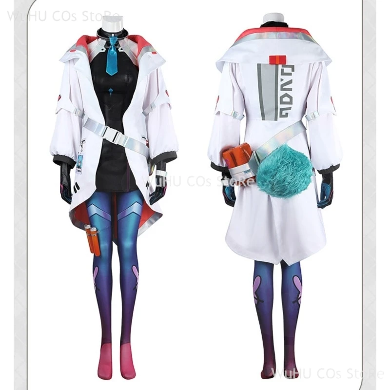 لعبة LOL أورورا أزياء تنكرية لعبة بطل الساحرة بين عوالم أورورا فستان قبعة ذيل أزياء الهالوين للعب الأدوار