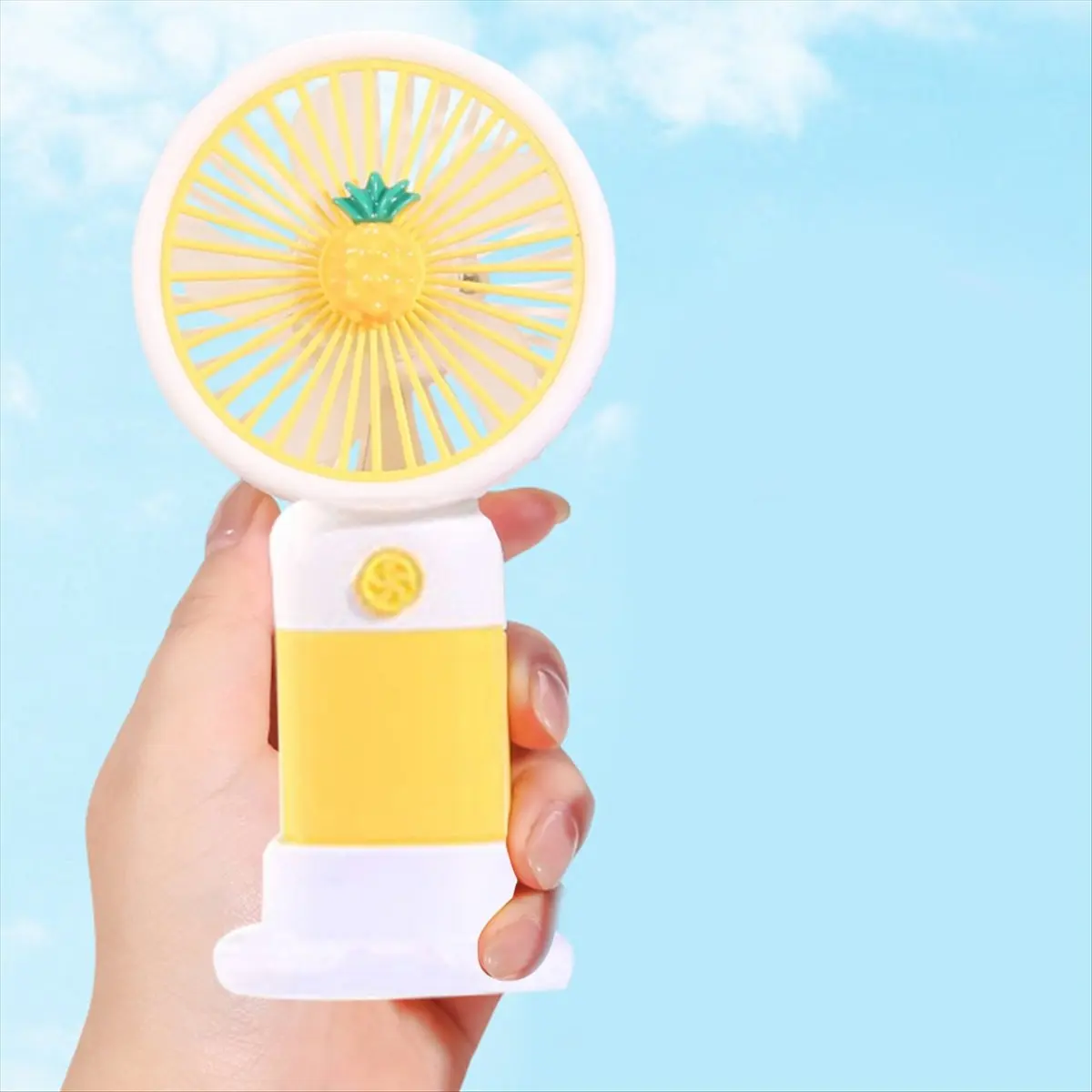Mini USB Handheld Fan Multi-Functional Desktop with Stand Eectric Fan Students Outdoor Portable Portable Small Fan D