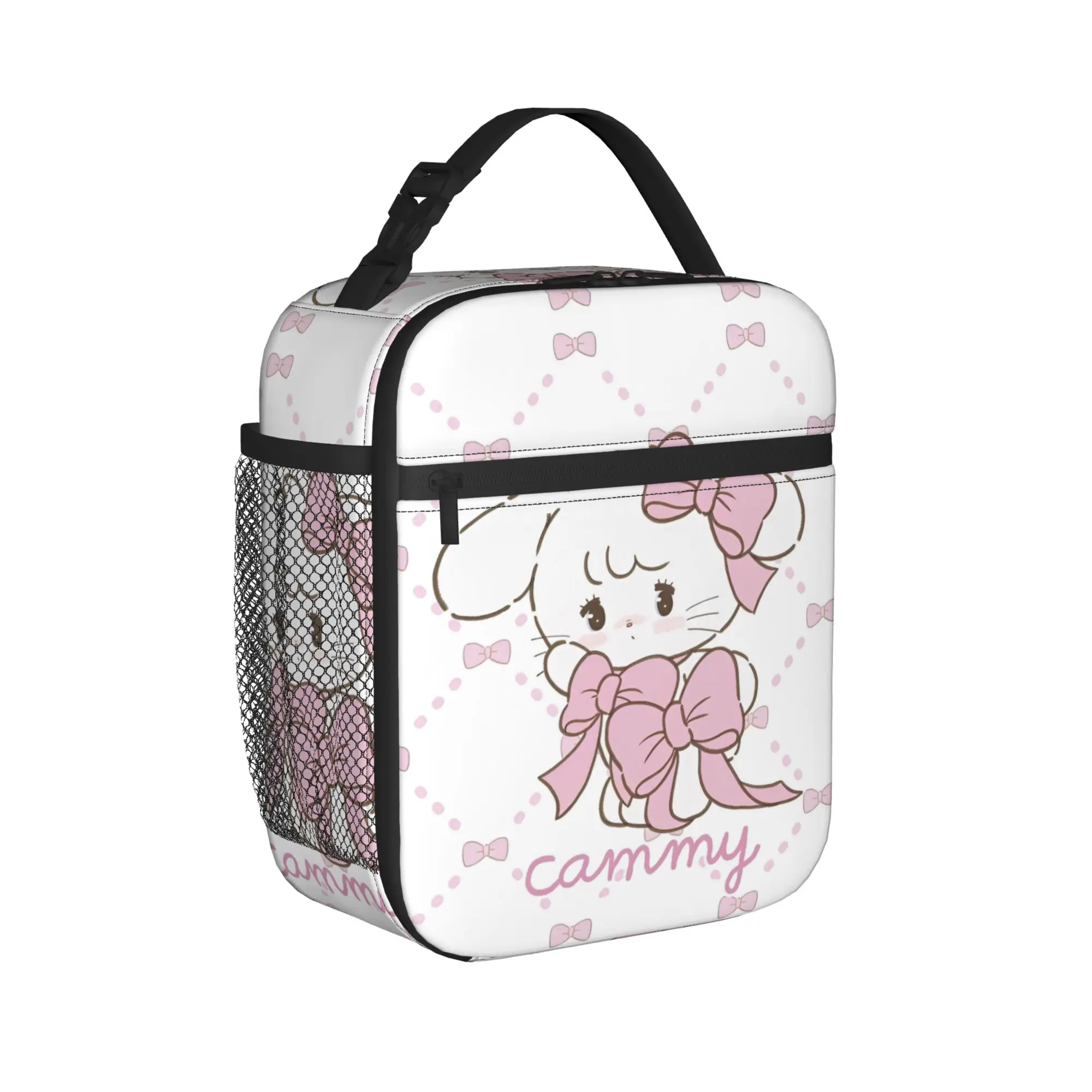 Cartoon Rabbit Cammy  Mikkos Insulated Lunch Bags Cooler Bag Reusable,Lunch Container Portable Tote Lunch Box Food Handbags