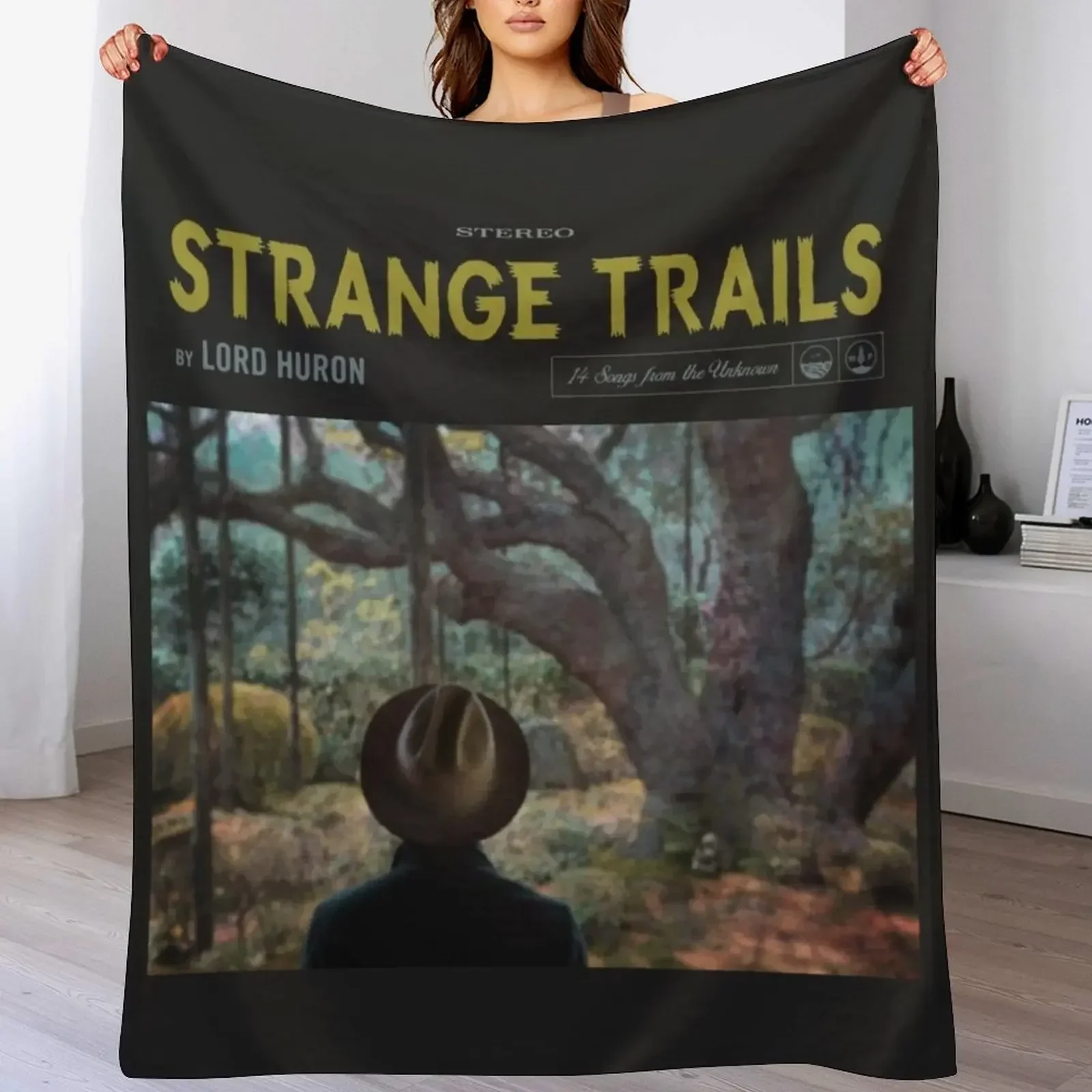 

Strange Trails - Lord Huron Throw Blanket Single manga Flannel Fabric Nap Blankets