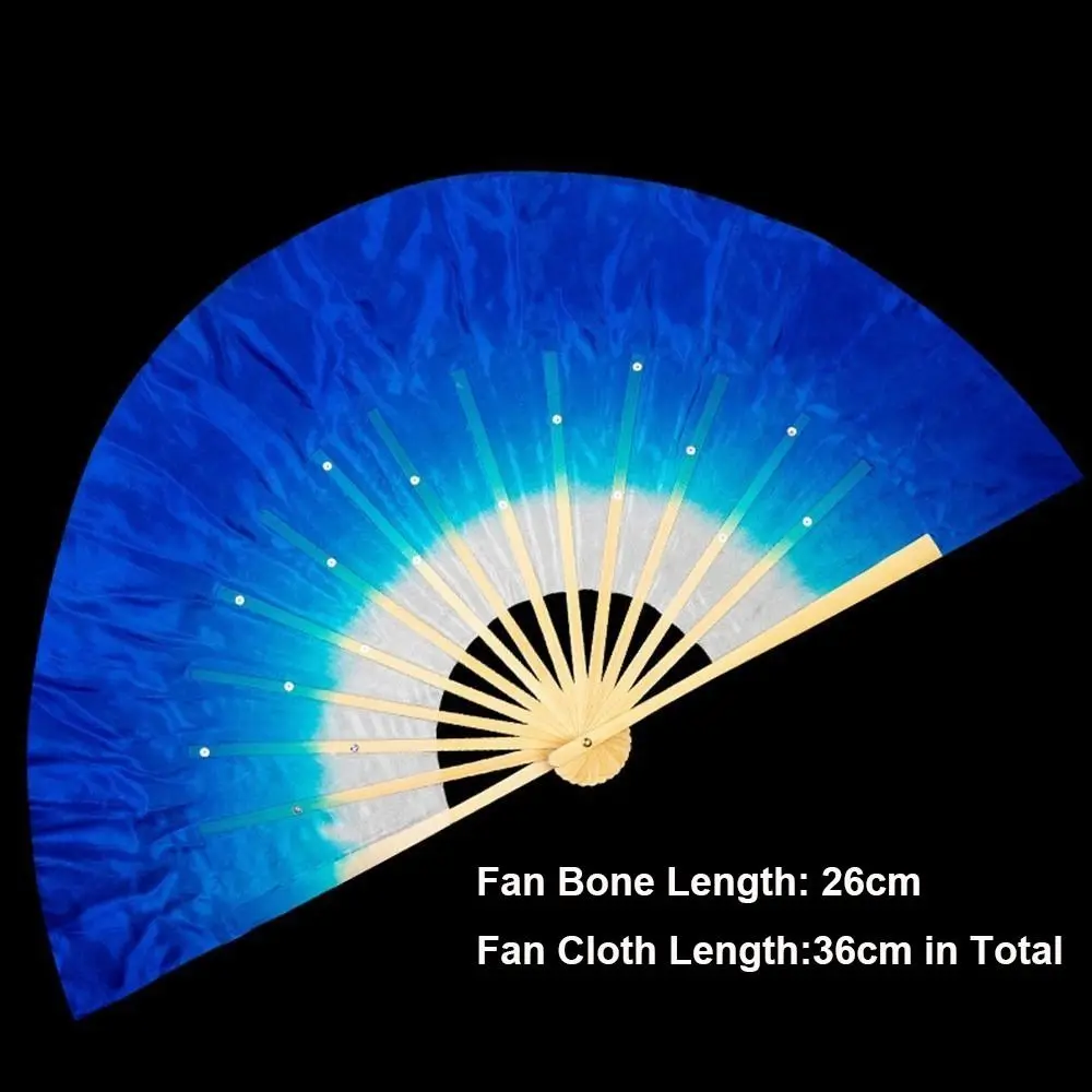 26 cm Bambus Chinesische Kurze Bauchtanz Fan Kinder 10 cm Halbkreis Seide Bambus Fans 10 Stile Hand Farbstoff Erwachsene Fan