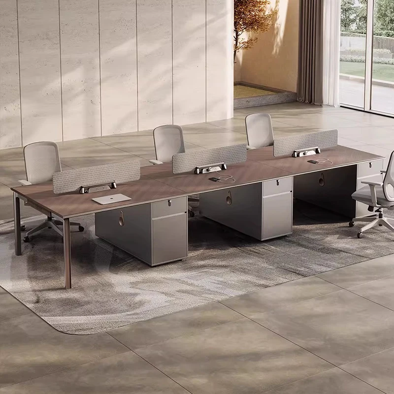 

#Modern Design Ergonomic Custom Office Desks Workstations Partition Cubicle 4 Person Workstation Storage Modular