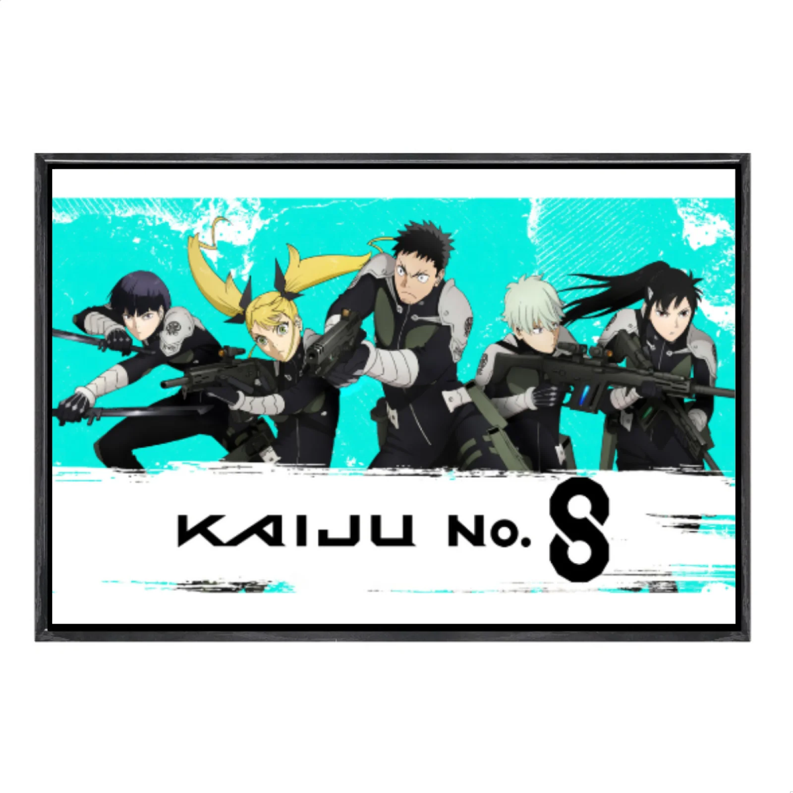 

Japanese Manga Multi-Size Canvas Poster Double Framed Wall Art,Kaiju No 8 Home Decor for Living Room Bedroom