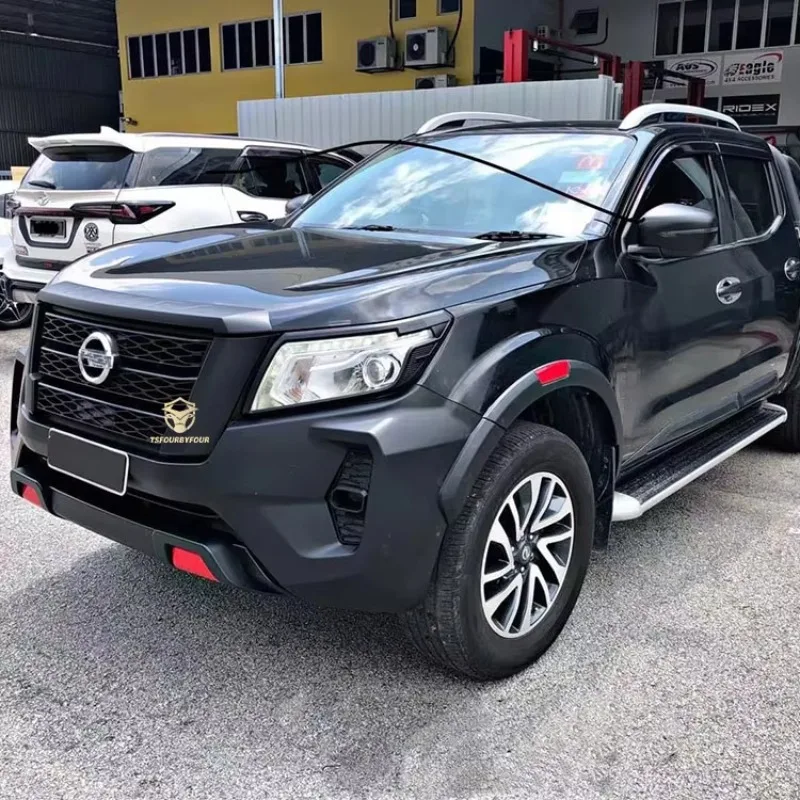 4x4 Accessories Car Front Bumpers ABS Grille Black Body Kits for Navara Np300 2015 Upgrade To Np300 2021 Pro-4x 2022