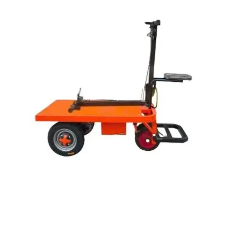 

Electric flatbed truck pulls tile pallet truck trailer foldable portable climbing