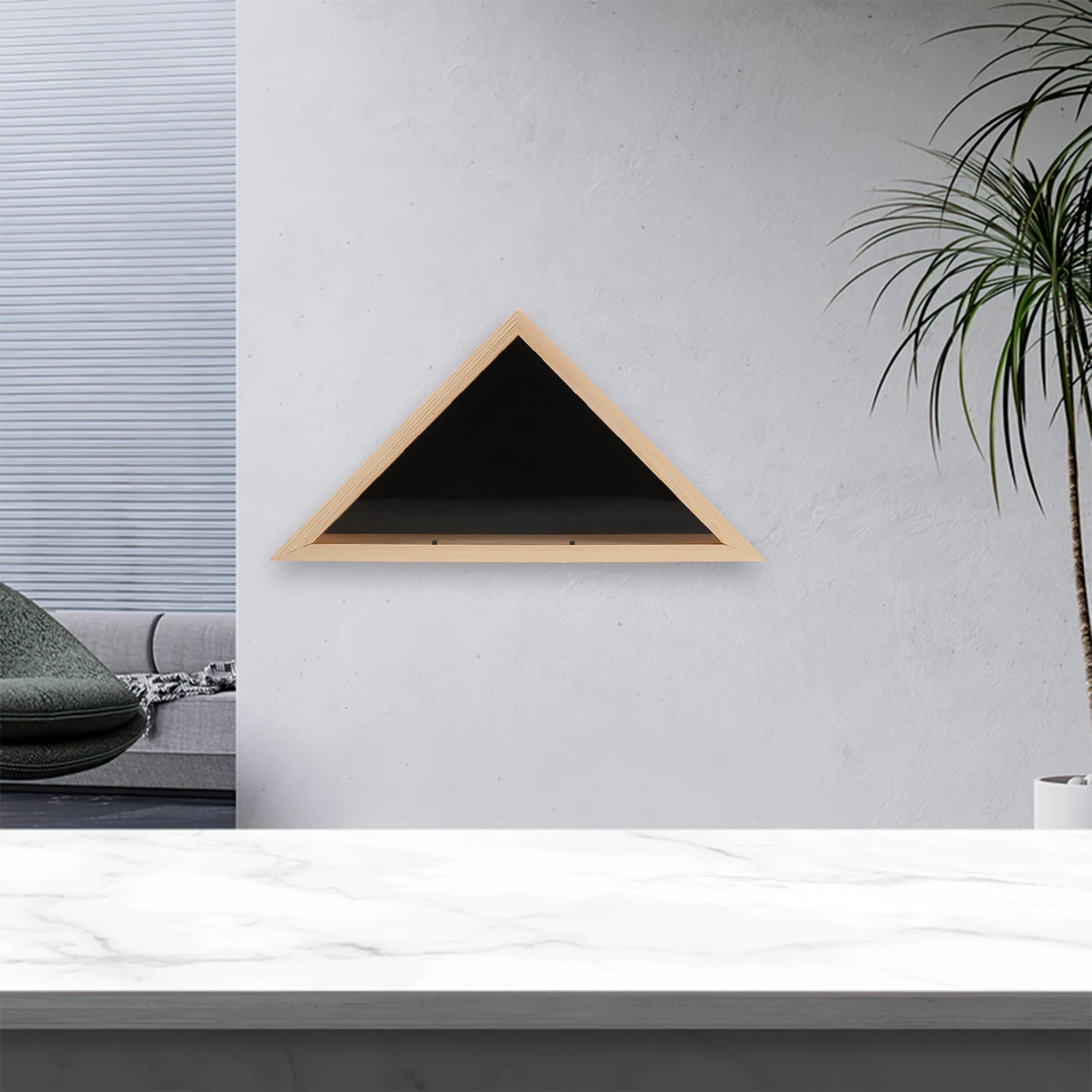 

Wooden Flag Storage Box Material Modern Design Patriotic Display Protective Cover Rustic Wood Triangle Flag Box Memorial