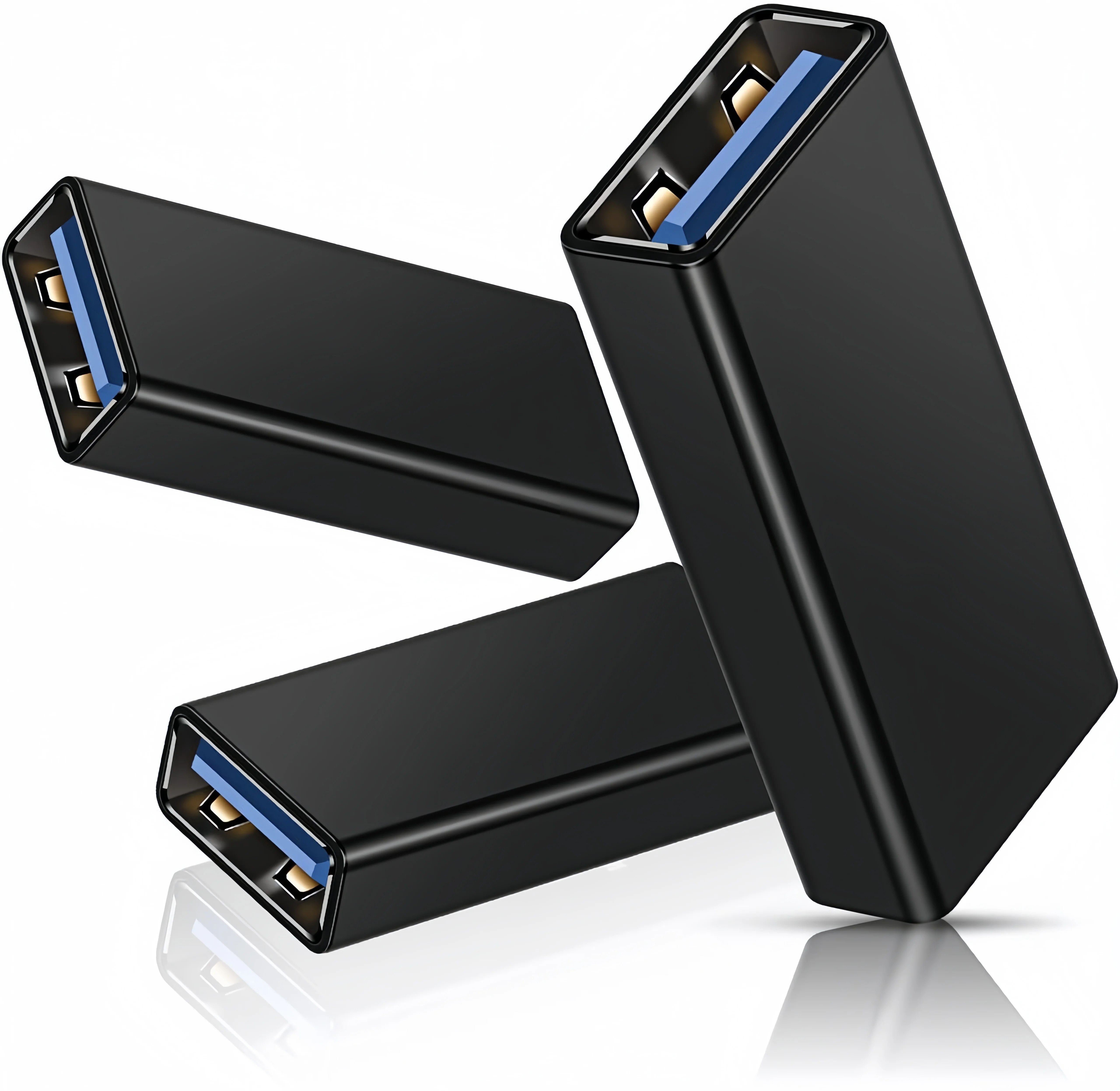 10PCS Premium Aluminum Alloy Shell USB 3.0 Female-to-female Cable Adapter Used To Connect Two USB Male Cables Expand Connectors