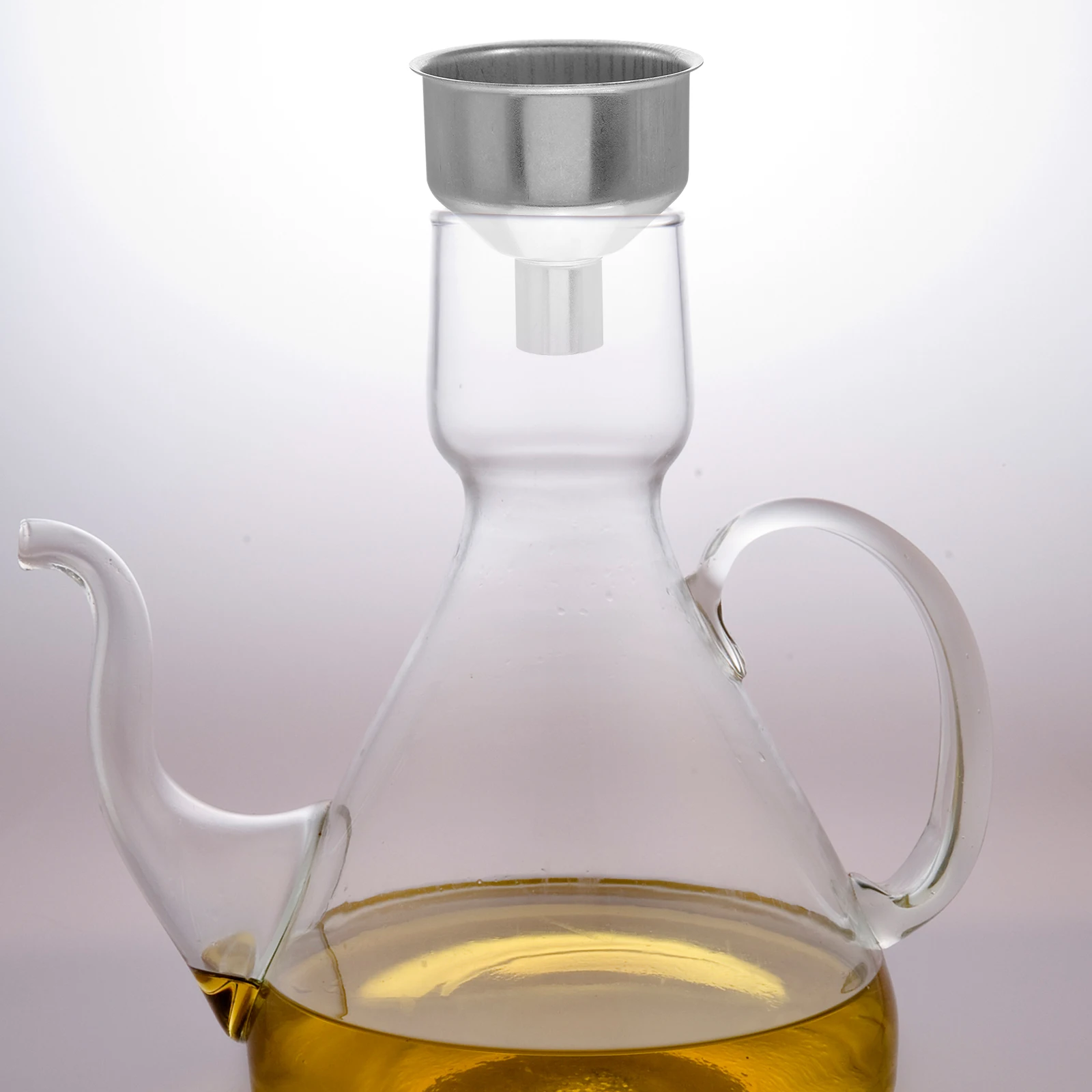 

10Pcs Stainless Steel Mini Funnel Wide Mouth Oil Transferring Bottle Filling Metal Funnel for Kitchen Household Use Wine Vinegar